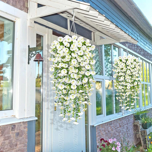 Vivid Hanging Violet Vine Decor