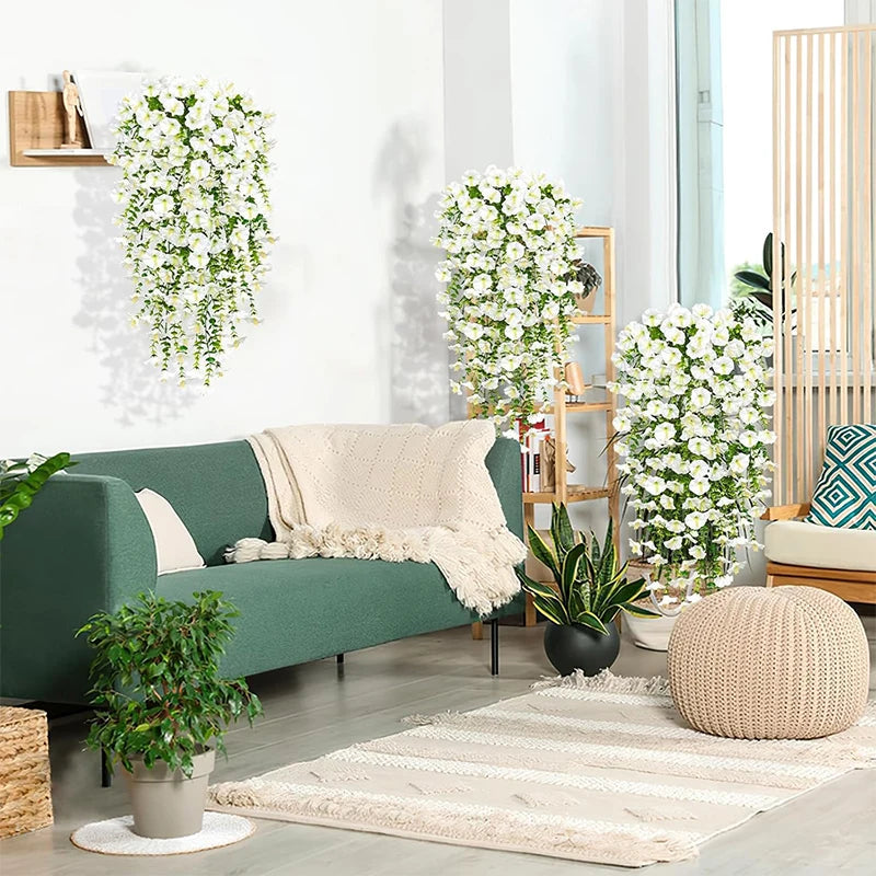 Vivid Hanging Violet Vine Decor
